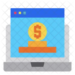 Online Money Investment  Icon