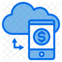 Mobile Currency Cloud Icon