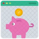 Online Money Saving  Symbol