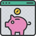 Online Money Saving  Icon