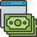 온라인 돈 지출  아이콘