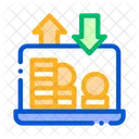 Online money transaction  Icon