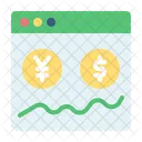 Online Money Transfer Forex Coin Icon