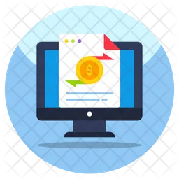 Online Money Transfer  Icon