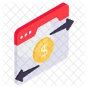 Online Money Transfer Cash Transfer International Money Transfer Icon