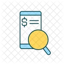 Online money transfer tracking  Icon