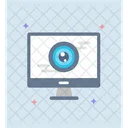Online Monitoring Focus Monitoring Mechanical Eye Icon