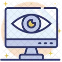 Online Monitoring Cyber Monitoring Remote Monitoring Icon