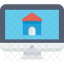 온라인 모기지 온라인 부동산 구매 온라인 부동산 선택 아이콘