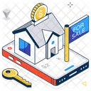 Online Mortgage Online Property Online Real Estate Icon