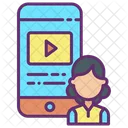 User Mobile Video Online Movie Online Film Icon