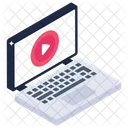 Online Movie Laptop Video Video Streaming Icon