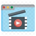 Online Movie Live Streaming Music And Multimedia Icon