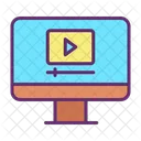 Monitor Online Movie Online Picture Icon
