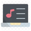 Laptop Music Playlist Icon