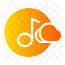 Online Music Music Player Cloud Storage Icon