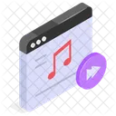 Online Music Digital Icon