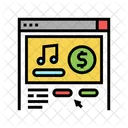 Online Music Subscription  Icon