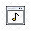 Musik Online Webseite Symbol