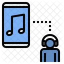 Online Musik Streaming Podcast Symbol