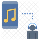 Online Musik Streaming Podcast Symbol