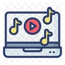 Online Musik Online Medien Musik Symbol