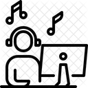 Online musik hören  Symbol