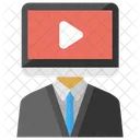 Online Nachhilfe Virtuell Symbol