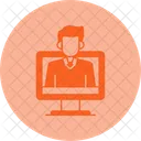 Online Nachhilfe Symbol Fur Lebenslanges Lernen E Learning Symbol