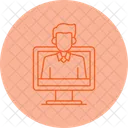 Online Nachhilfe Symbol Fur Lebenslanges Lernen E Learning Symbol