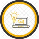 Online Unterricht Symbol Fur Lebenslanges Lernen E Learning Virtuelle Nachhilfe Internet Bildung Fernunterricht Online Kurse Webinar Unterricht Digitales Klassenzimmer Symbol