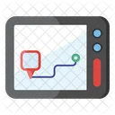 Online Navigation Mobile Location Pinpointer Icon