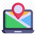 Online Navigation Online Location Destination Icon