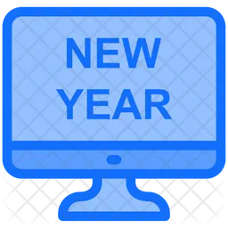 Online New Year  Icon