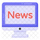 Online Nachrichten Online Zeitung Online Journal Symbol