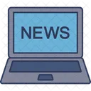Online News Laptop News Icon