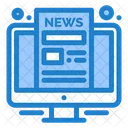 Online News News Website Monitor Icon