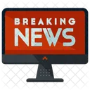 Computer Breaking News Icon