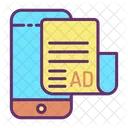 Ionline Newspaper Ads Online News Ad Online Newspaper Advertising Icon