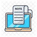 Laptop Note Computer Icon