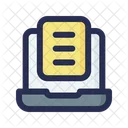 Online Note Note Laptop Icon