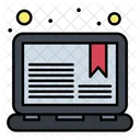 Online Note Bookmark Computer Note Icon