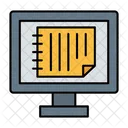 Online Notes Education Learning Icon