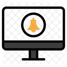 Online Notification Icon - Download in Colored Outline Style