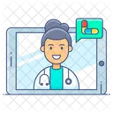 Online Nursing Online Medication Online Healthcare Icon