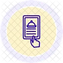 Online Ordering Line Icon Icon