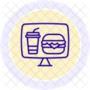 Online Ordering Line Icon Icon