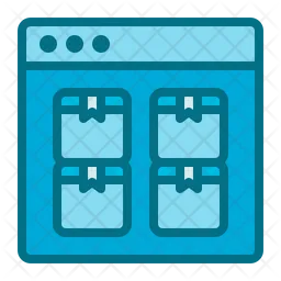 Online Package  Icon