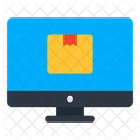 Online Parcel Online Package Online Order Booking Icon