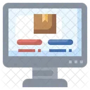 Online-Paketverfolgung  Symbol